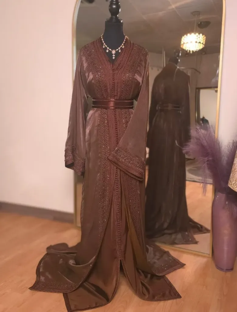Takchita Organza Brown (S)