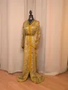 Caftan Saree Mustard