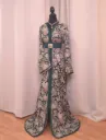 Caftan Saree Green