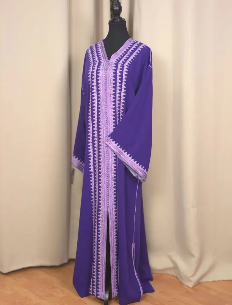 Gandoura Samia Purple
